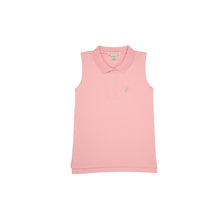 Load image into Gallery viewer, Paige&#39;s Playful Polo - Sandpearl Pink w/ Brookline Blue
