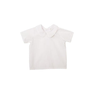 Peter Pan Shirt - Worth Ave White - Short Sleeve - Woven/Broadcloth