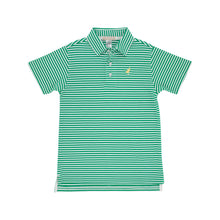 Load image into Gallery viewer, Prim &amp; Proper Polo - Kiawah Kelly Green Stripe w/ Bellport Butter Yellow - Short Sleeve
