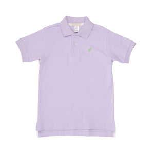 Prim & Proper Polo - Lauderdale Lavender w/ Grenada Green - Pima - Short Sleeve