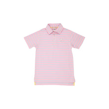 Load image into Gallery viewer, Prim &amp; Proper Polo - Palm Beach Pink, Buckhead Blue, Worth Ave White Stripe
