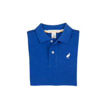 Load image into Gallery viewer, Prim &amp; Proper Polo - Rockefeller Royal w/ Worth Ave White Stork - Short Sleeve
