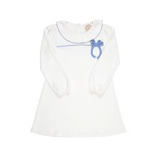 Load image into Gallery viewer, Rachel Price Ruffle Dress - Palmetto Pearl w/ Park City Periwinkle

