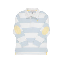 Load image into Gallery viewer, Rollins Rugby Shirt - Buckhead Blue Rugby Stripe w/ Bellport Butter Yellow
