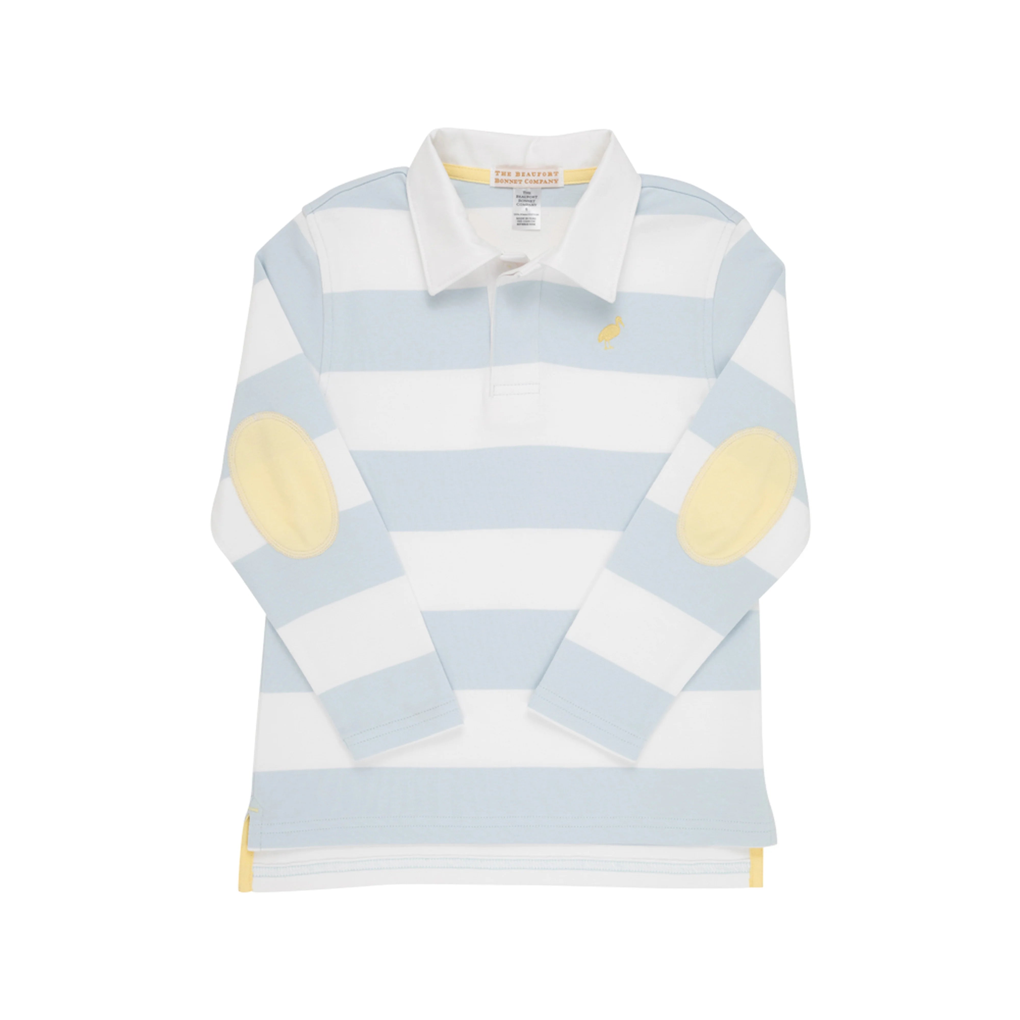 Yellow and 2024 blue rugby shirt