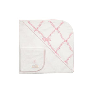 Rub-a-Dub Gift Set - Pink Belle Meade Bow - Towel & Washcloth