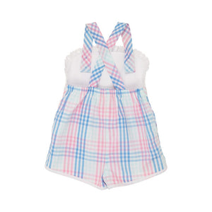 Ruthie Romper - Spring Party Plaid w/ Worth Ave White