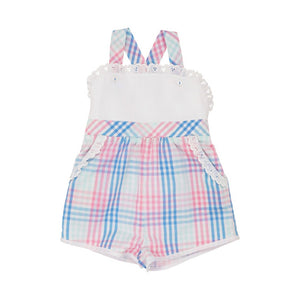 Ruthie Romper - Spring Party Plaid w/ Worth Ave White