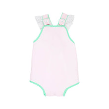 Load image into Gallery viewer, Saylor Sunsuit - Palm Beach Pink w/ Grace Bay Green
