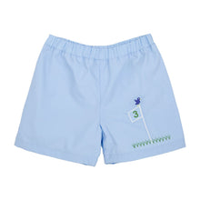 Load image into Gallery viewer, Shelton Shorts - Beale Street Blue w/ Golf Flag &amp; Birdie Appliqué
