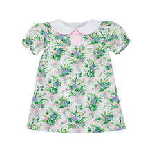 Load image into Gallery viewer, Banks Bow Dress - Short Sleeve - Grove Park Garden w/ Palm Beach Pink
