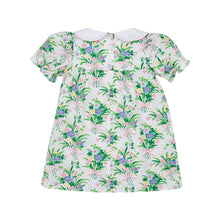 Load image into Gallery viewer, Banks Bow Dress - Short Sleeve - Grove Park Garden w/ Palm Beach Pink
