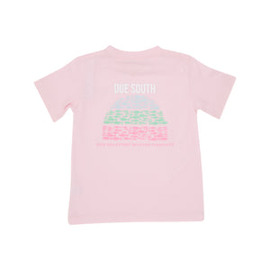 Sir Proper T-Shirt - Palm Beach Pink & Buckhead Blue -  Due South