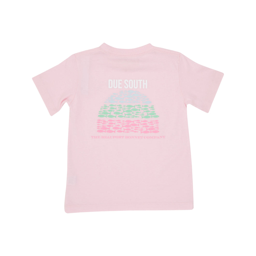 Sir Proper T-Shirt - Palm Beach Pink & Buckhead Blue -  Due South