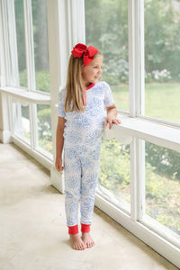 Sutton's Short Sleeve Set - Boom Sizzle Pop w/ Richmond Red (Unisex)