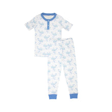 Load image into Gallery viewer, Sutton&#39;s Short Sleeve Set - Whale Whale Look at You w/ Barbados Blue
