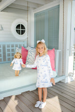 Load image into Gallery viewer, Polly Play Dress - Sir Proper&#39;s Pagoda w/ Park City Periwinkle - Long Sleeve
