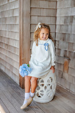 Load image into Gallery viewer, Rachel Price Ruffle Dress - Palmetto Pearl w/ Park City Periwinkle
