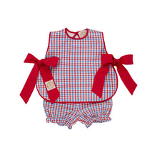 Load image into Gallery viewer, Talbott Tie Side - Provincetown Plaid w/ Richmond Red
