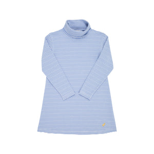 Blue 2025 turtleneck dress