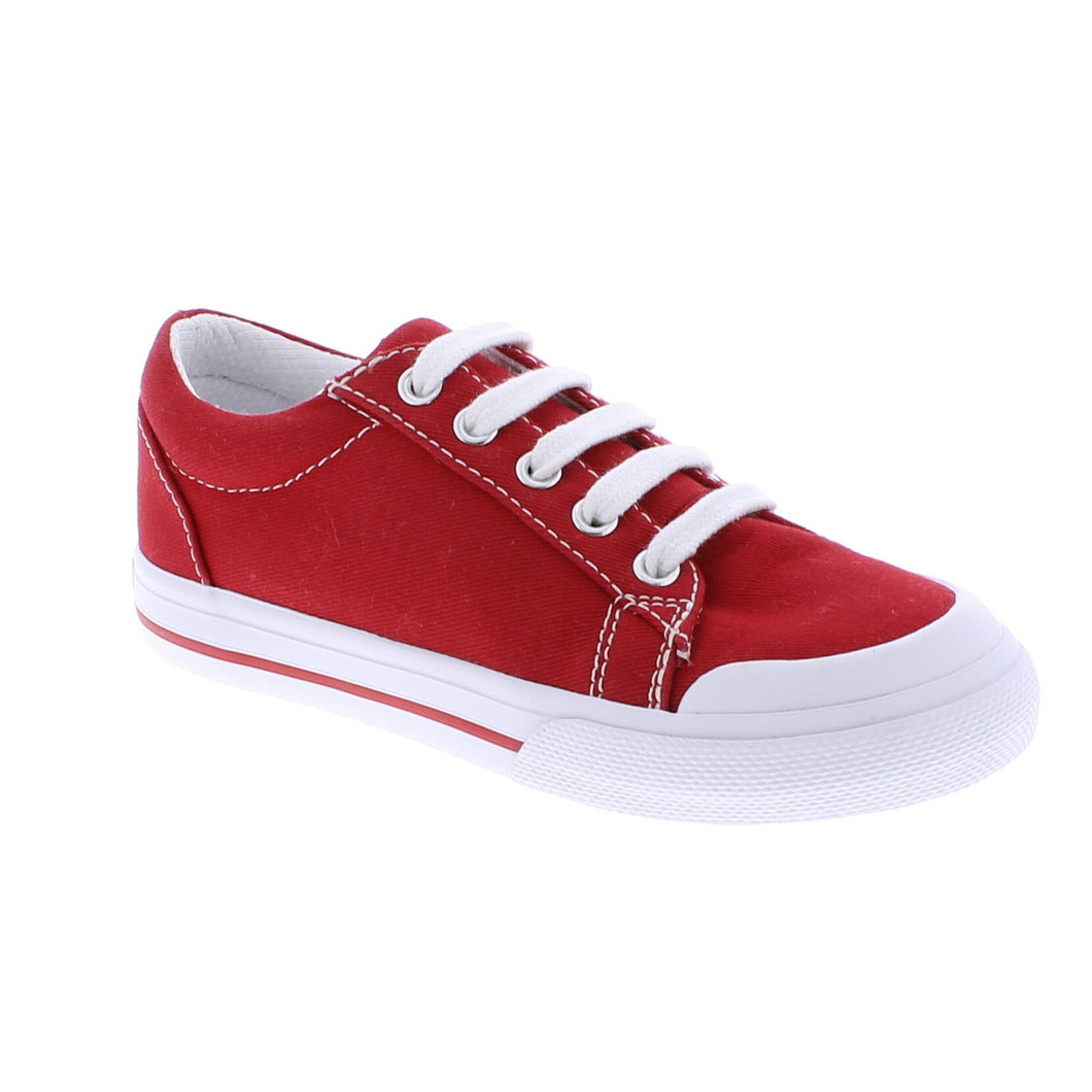 Footmates Taylor Shoes - White, Navy, Red, or Pink - Canvas