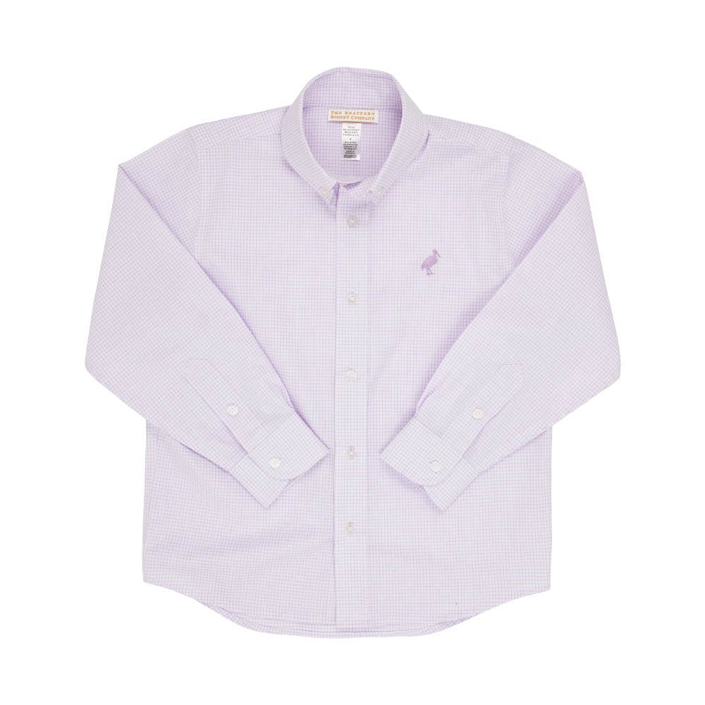 Dean's List Dress Shirt - Lauderdale Lavender Mini Check