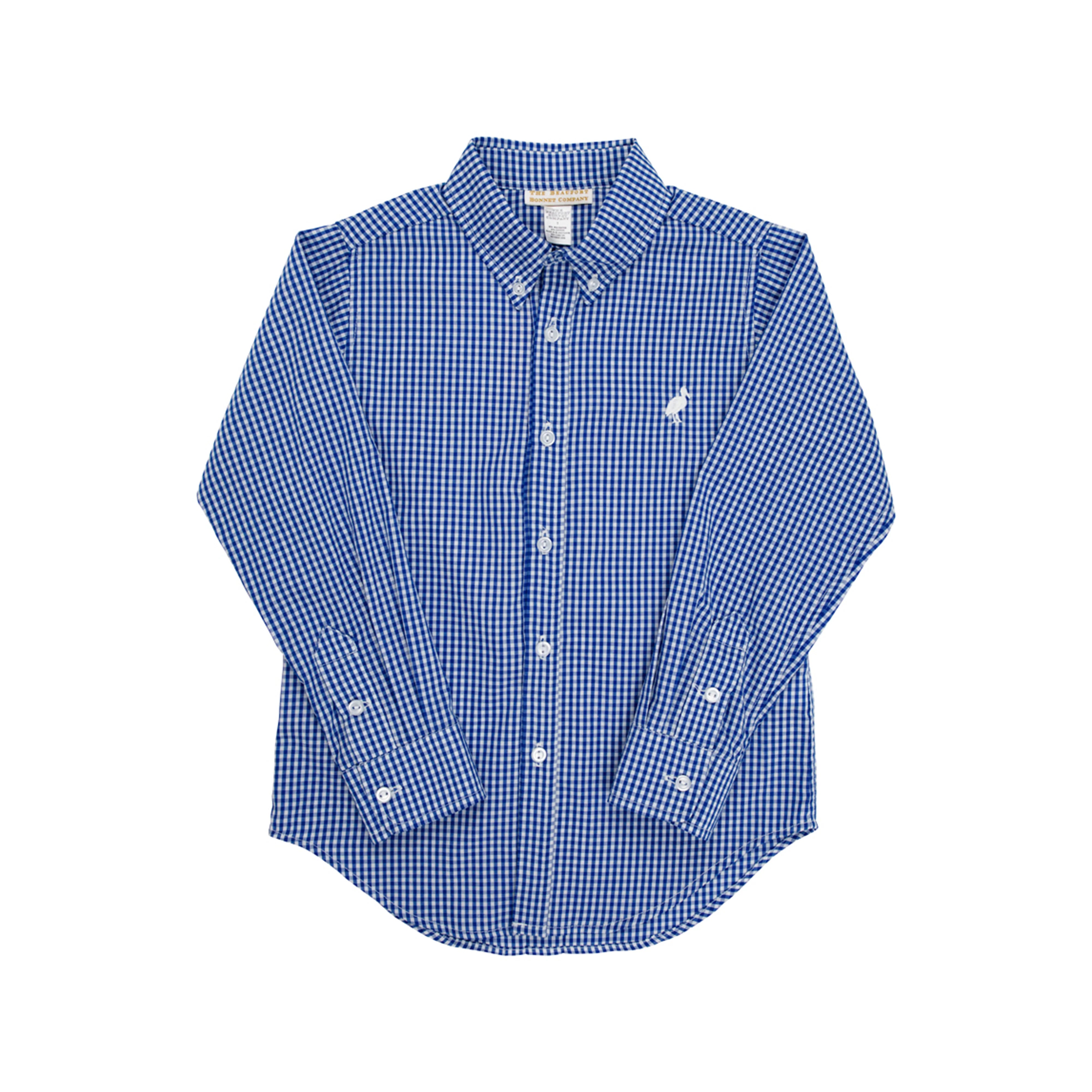 mini gingham dress shirt Dean's List Dress Shirt