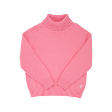 Load image into Gallery viewer, Townsend Turtleneck Sweater - Hamptons Hot Pink w/ Palm Beach Pink
