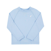Load image into Gallery viewer, Walker&#39;s Wave Spotter Swim Shirt - Beale Street Blue w/ Worth Ave White - UPF

