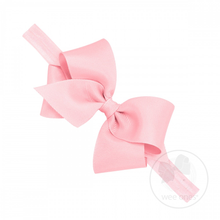 Load image into Gallery viewer, Wee Ones Bow on Headband - Mini - Pink or White
