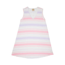 Load image into Gallery viewer, Ladies&#39; Polly Play Dress - Sea Grape Stripe - Sleeveless
