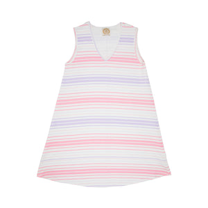 Ladies' Polly Play Dress - Sea Grape Stripe - Sleeveless