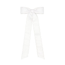 Load image into Gallery viewer, Wee Ones Mini Moonstitch Bow w/ Tails - Various Colors
