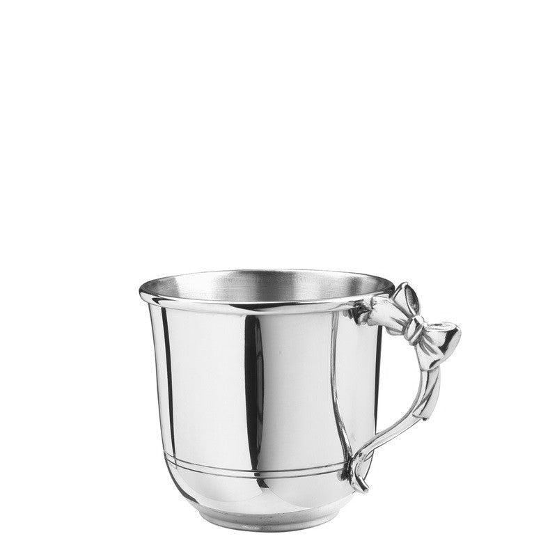 Bow Handle Pewter Baby Cup