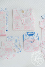 Load image into Gallery viewer, Bellyful Bib - Chinoiserie Charm - Palm Beach Pink
