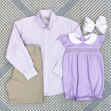 Load image into Gallery viewer, Dean&#39;s List Dress Shirt - Lauderdale Lavender Mini Check
