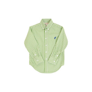 Dean's List Dress Shirt - Grenada Green Gingham w/ Rockefeller Royal