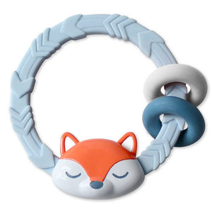 Silicone Rattle Teether - Fox