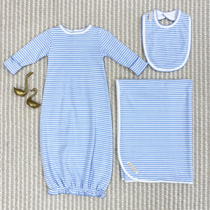 Burp Me Bib - Beale Street Blue Stripe