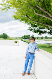 Prep School Pants - Barbados Blue - Corduroy