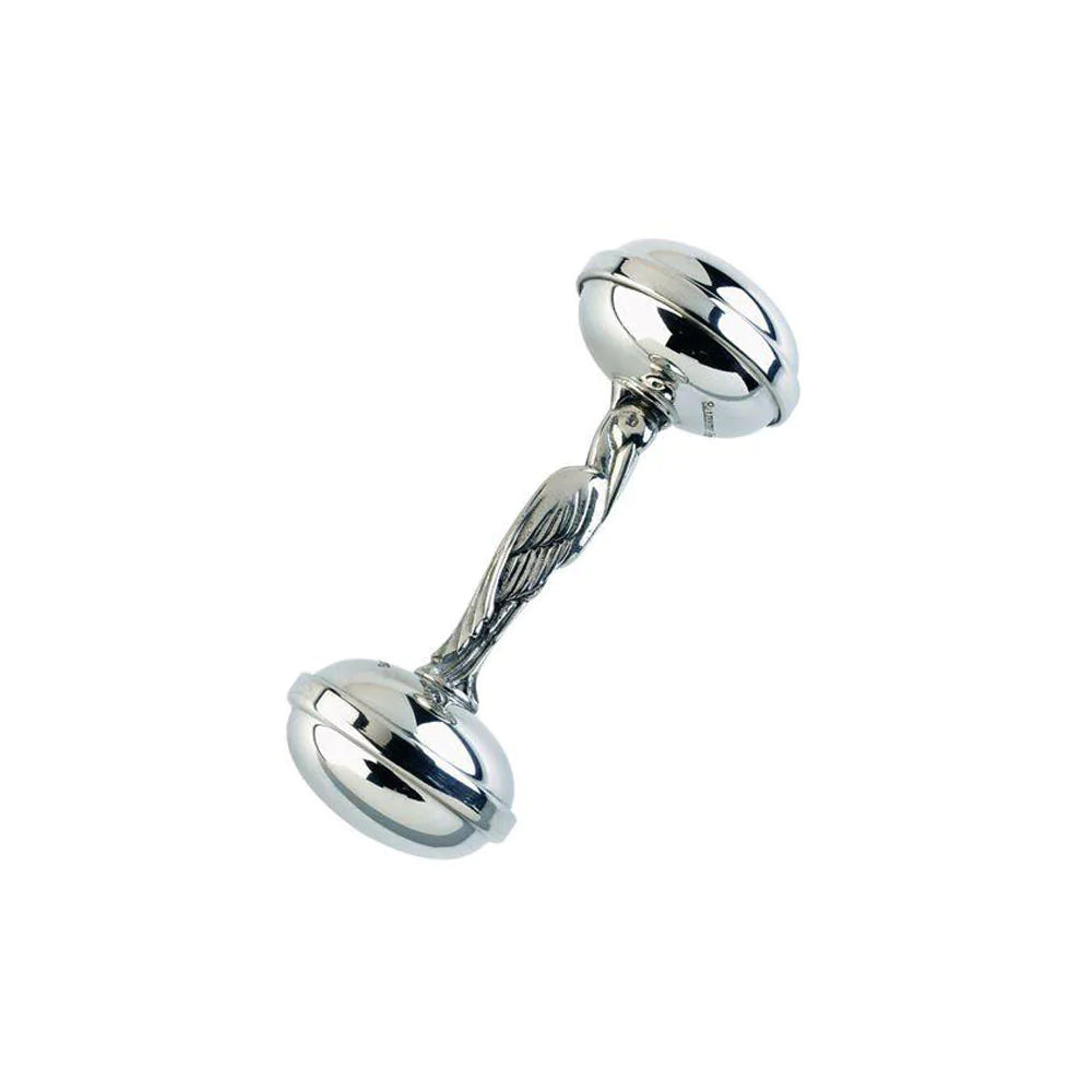 Pewter Rattle - Dumbbell w/ Sir Proper Stork